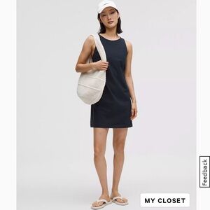 NWT lululemon Organic Cotton a, sz L, Navy Blue